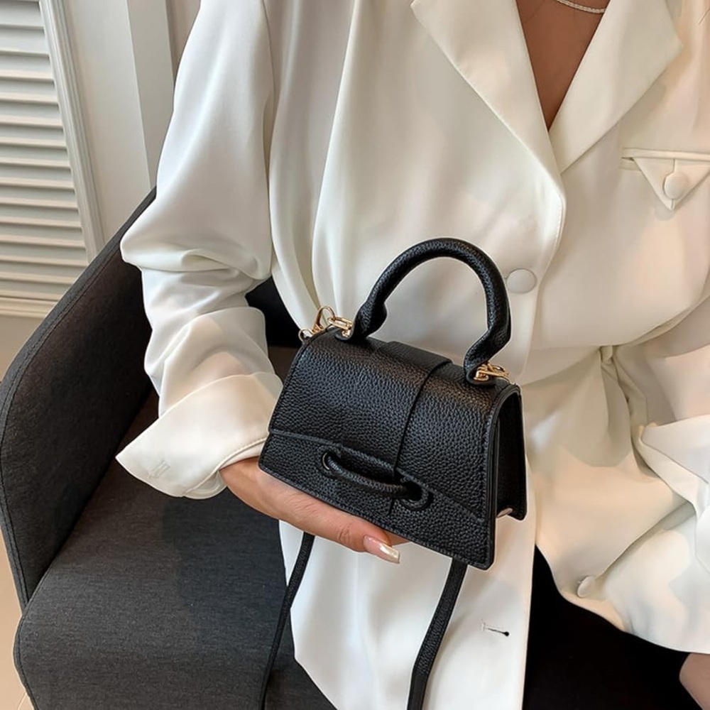 Black mini Clutch Crosbody Bag